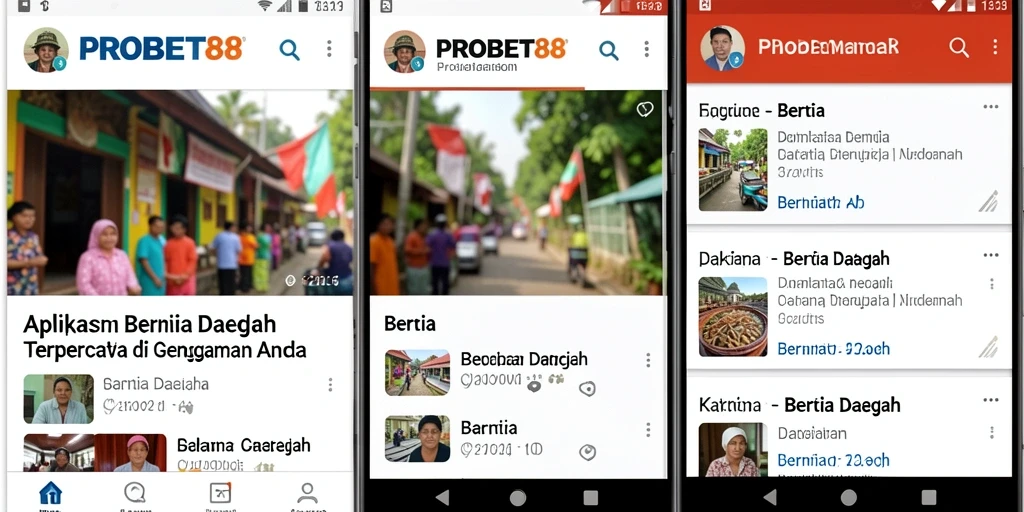 Tampilan antarmuka PROBET88 yang sederhana dan modern.