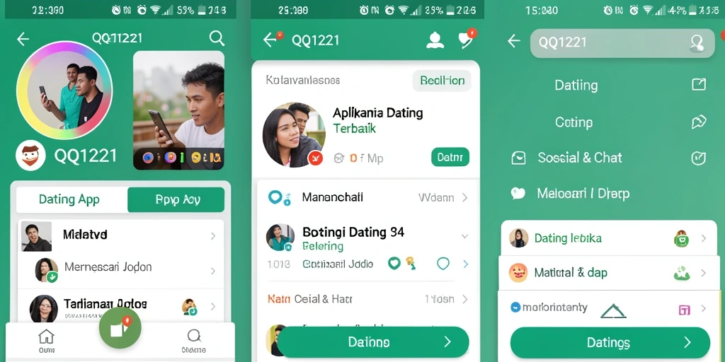Tampilan antarmuka pengguna yang menarik dan intuitif dari QQ1221.