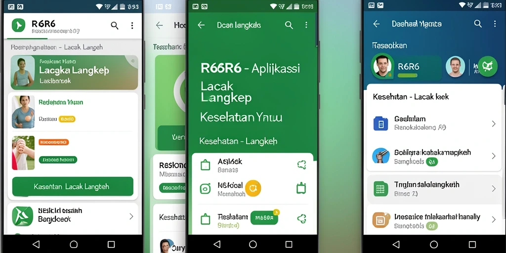 Tampilan antarmuka R6R6 yang sederhana dan fungsional.