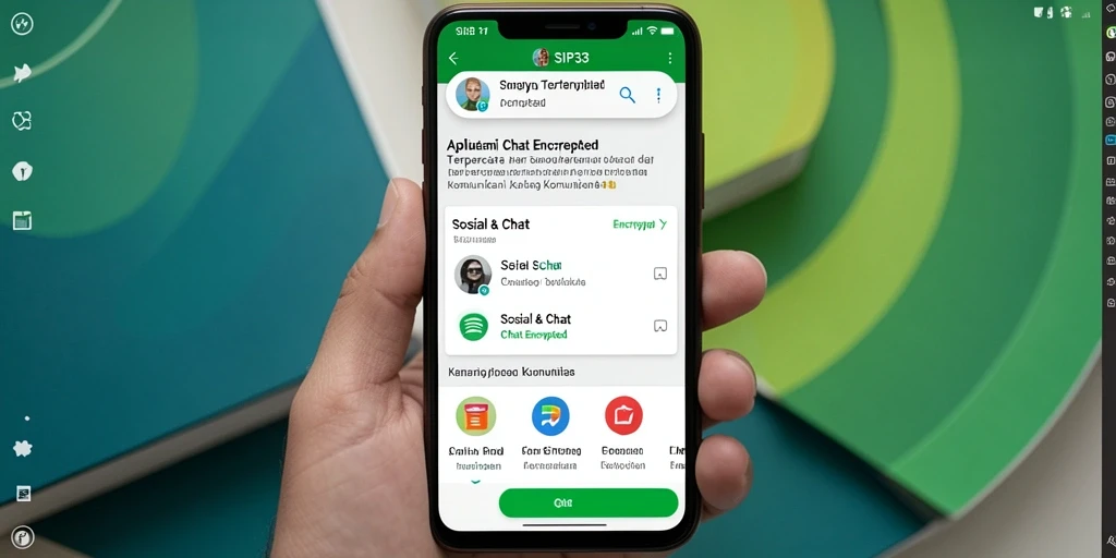 Antarmuka SIP33 yang modern dan mudah digunakan untuk Chat Encrypted.
